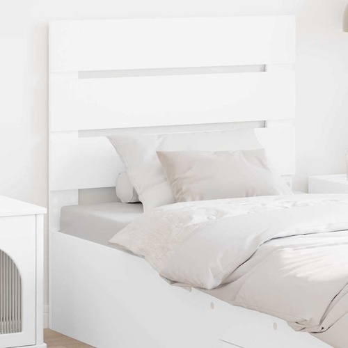 Headboard with Headboard White 90 cm Engineered Wood