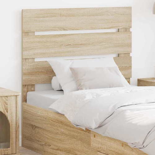 Headboard with Headboard Sonoma Oak 90 cm Engineered Wood