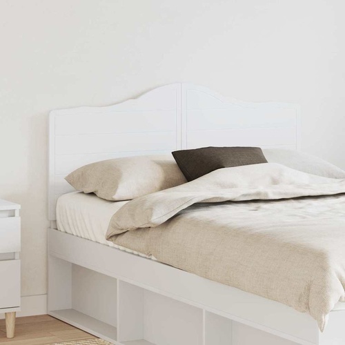Headboard with Headboard White 135 cm Engineered wood