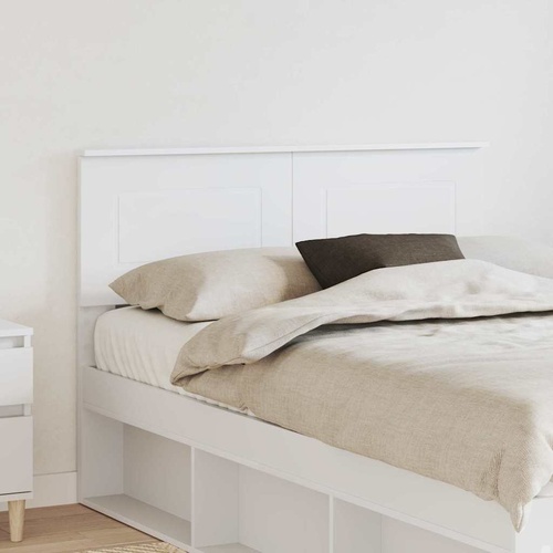 Headboard with Headboard White 135 cm Engineered wood
