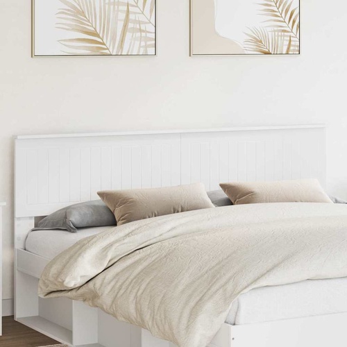 Headboard with Headboard White 180 cm Engineered wood