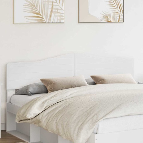 Headboard with Headboard White 180 cm Engineered wood