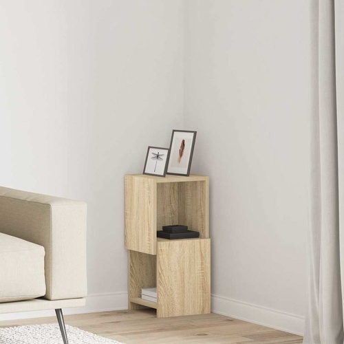 Corner Cabinet White 25,5x25x55cm Engineered Wood