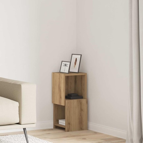 Corner Cabinet White 25,5x25x55cm Engineered Wood