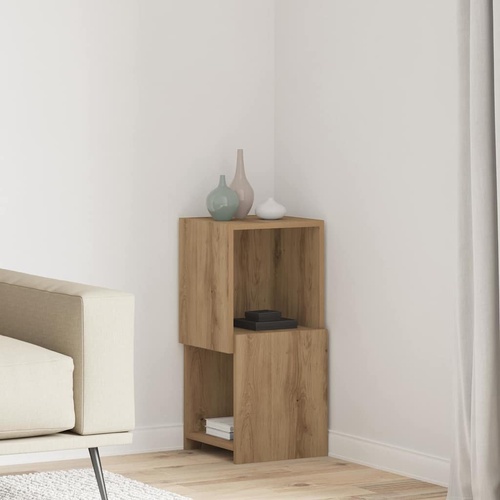 Corner Cabinet White 30,5x30x65cm Engineered Wood