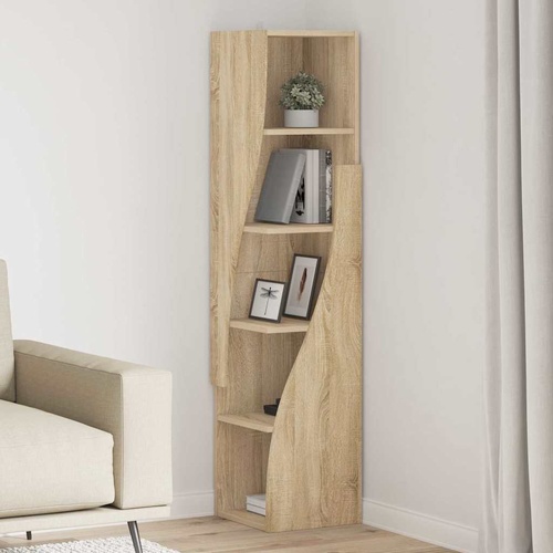 Corner Cabinet White 32x32x140cm Engineered Wood
