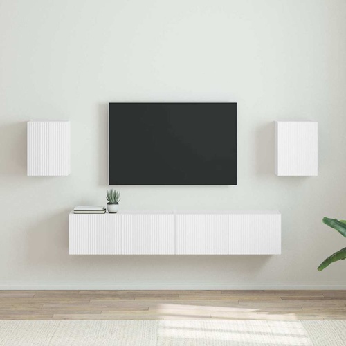 TV Wall Cabinet 2 pcs White 30 x 31 x 40 cm Engineered Wood