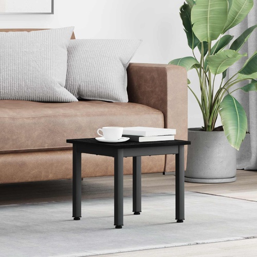 Coffee Table Black Oak 40 x 40 x 36 cm Engineered Wood