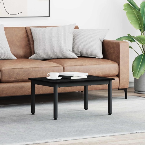 Coffee Table Black Oak 70 x 50 x 36 cm Engineered Wood