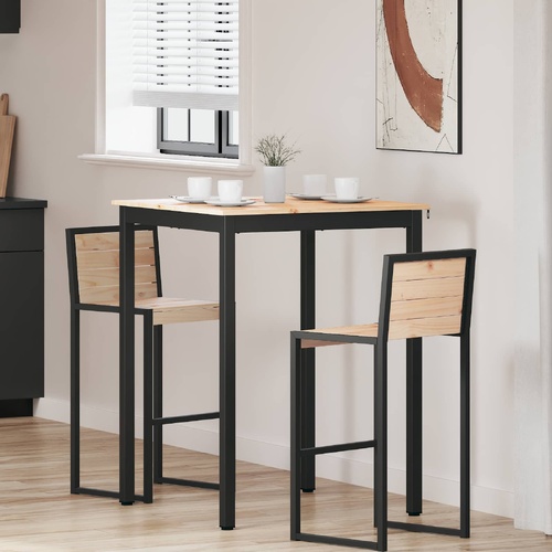 Bar Table Natural 110 x 55 x 105 cm Solid Pine Wood
