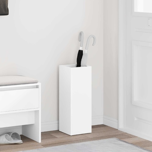 Umbrella Stand White 20 x 20 x 55.5 cm Engineered Wood