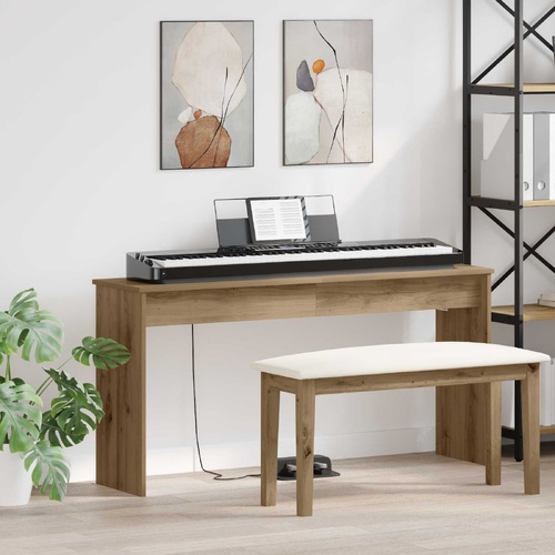 Keyboard Stand Artisan Oak 130 x 32 x 64 cm Engineered Wood
