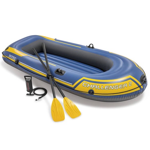 Intex Challenger 2 Set Inflatable Boat with Oars and Pump