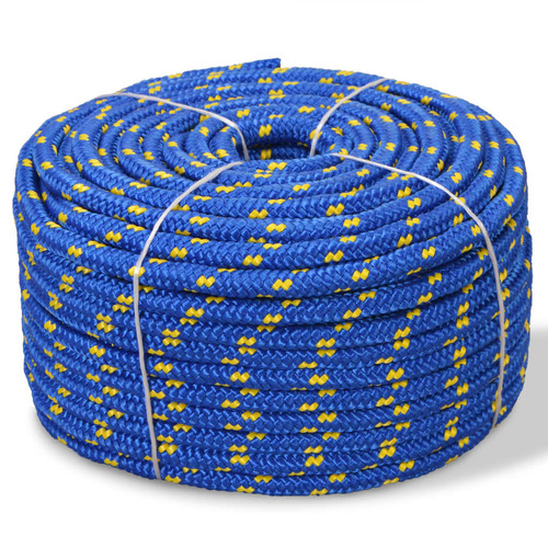 Marine Rope Polypropylene 8 mm 100 m Blue