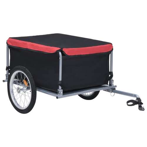 Bike Trailer Black and Red 65 kg