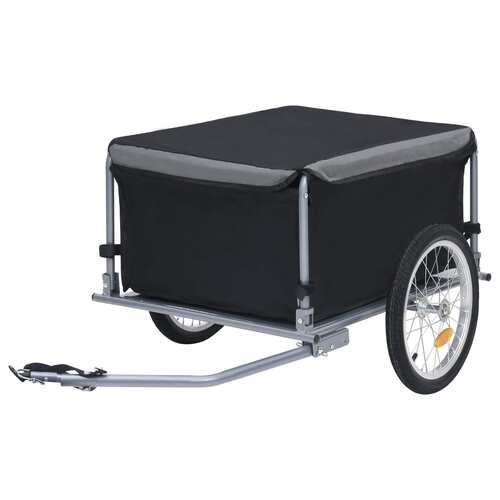 Bike Trailer Black and Grey 65 kg