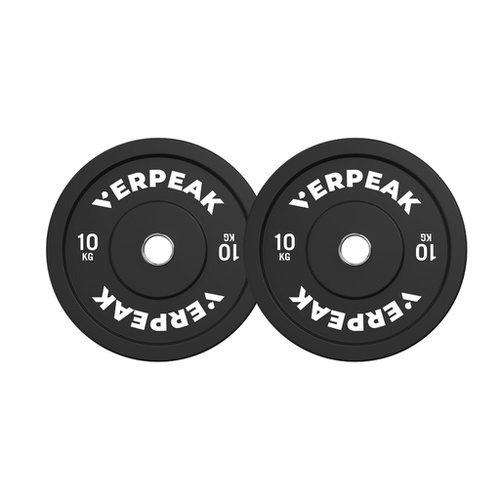 VERPEAK Black Olympic Bumper Weight Plates (10kgx2)