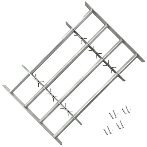 Adjustable Security Grille for Windows with 4 Crossbars 700-1050 mm