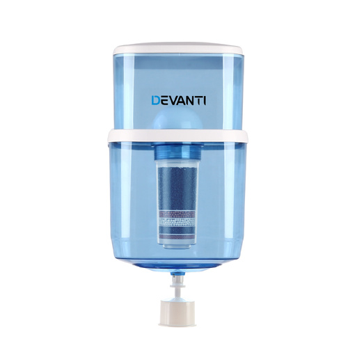 Devanti 22L Water Cooler Dispenser Purifier Filter Bottle Container 6 Stage Filtration