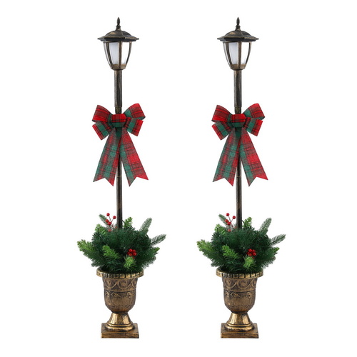 Jingle Jollys Christmas Lights 125cm Lamp Post 50 LED Fairy Light Decorations