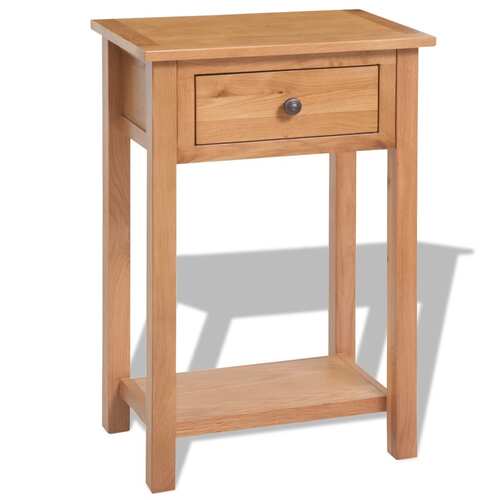 Console Table 50x32x75 cm Solid Oak Wood