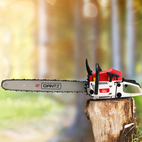 Giantz Chainsaw Petrol 62CC 22" Bar Commercial E-Start Pruning Chain Saw,Giantz Chainsaw Petrol 62CC 22" Bar Commercial E-Start Pruning Chain Saw 5.2H