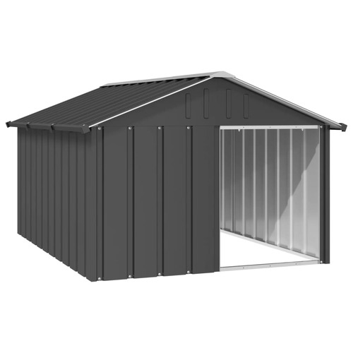 Dog House Anthracite 116.5x153x81.5 cm Galvanised Steel