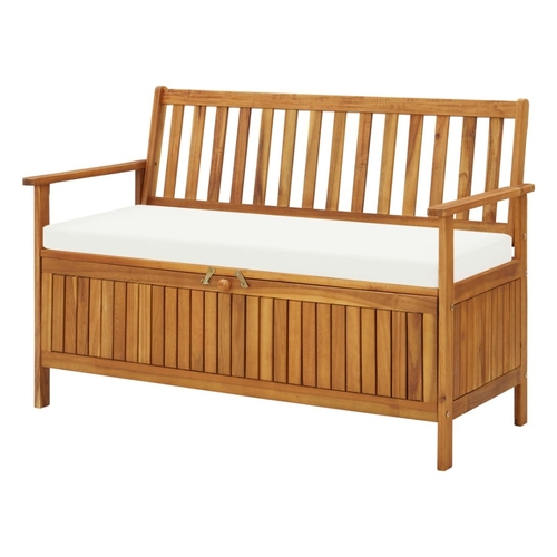 Garden Storage Bench Solid Acacia Wood 120x63x84 cm