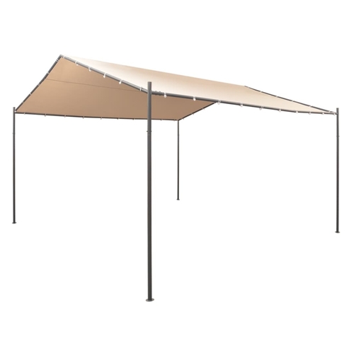 Gazebo Pavilion Tent Canopy 4x4 m Steel Beige