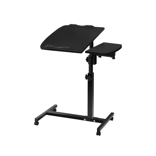 Artiss Laptop Table Desk Adjustable Stand - Black