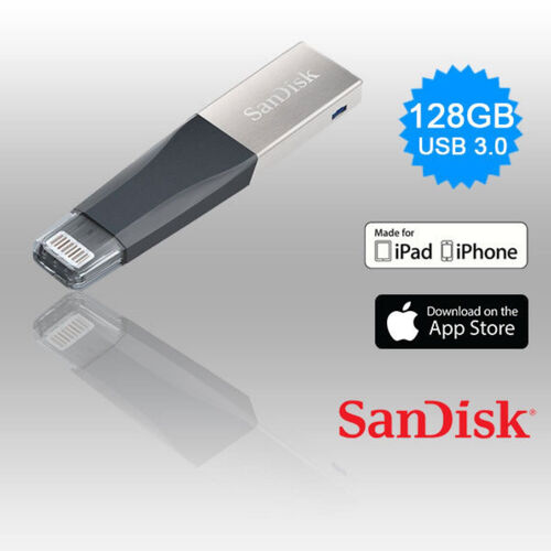 iXpand Mini Flash Drive USB Memory Stick iPhone Photo Video File Storage 16 128G