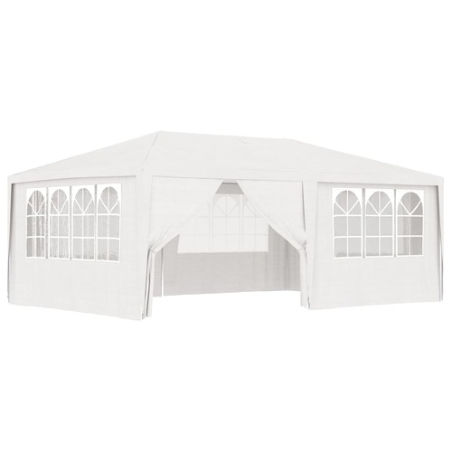 Professional Party Tent with Side Walls 4x6 m White 90 g/m²