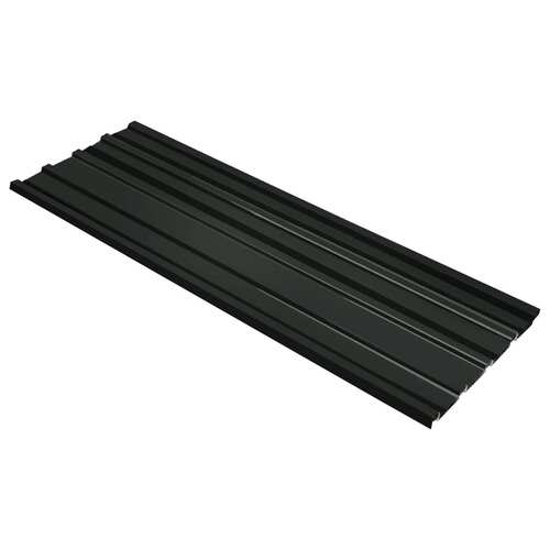 Roof Panels 12 pcs Galvanised Steel Anthracite