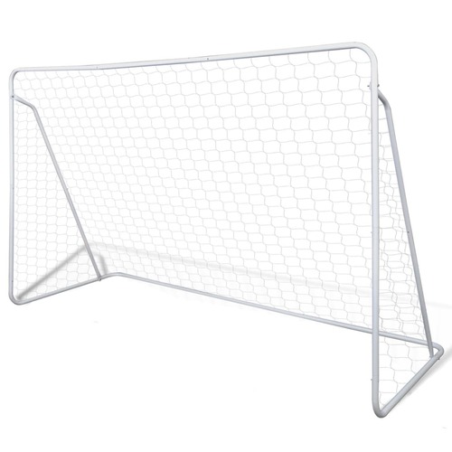 Soccer Goal Post Net Set Steel 240 x 90 x 150 cm High-quality