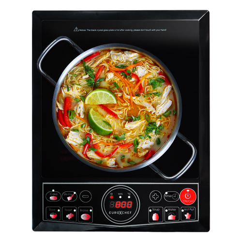 EuroChef Electric Induction Cooktop Portable Kitchen Cooker Ceramic Cook Top