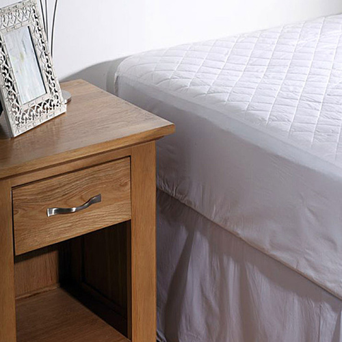 100% COTTON Quilted Mattress Protector 35cm Wall KING SINGLE