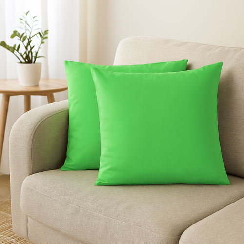 PepperMIll Satin European Pillowcases ( Pair ) LIME