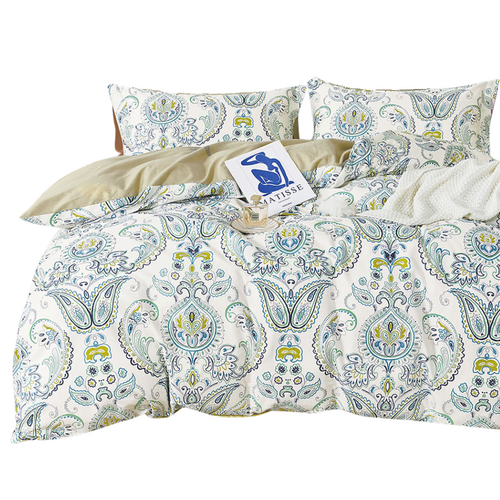 Ardor 250TC Yarmin Moroccan Cotton Sateen Quilt Cover Set King