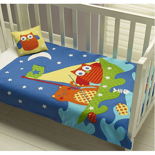 Jiggle & Giggle Owl Cat Comforter + Cushion