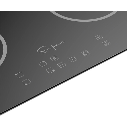 Empava Electric Induction Cooktop Stove Hob with 4 Burners and Sensor Touch in Black Vitro Ceramic Glass