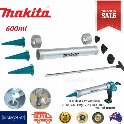 Makita Caulking Gun Conversion 600ml Kit Pneumatic Sausage Cartridge Tool
