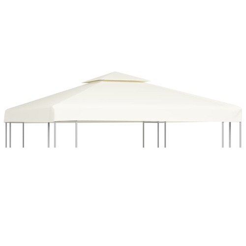 Waterproof Gazebo Cover Canopy 310 g / m² Cream White 3 x 3 m